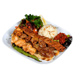 Lamb Shish and Lamb Doner Kebab